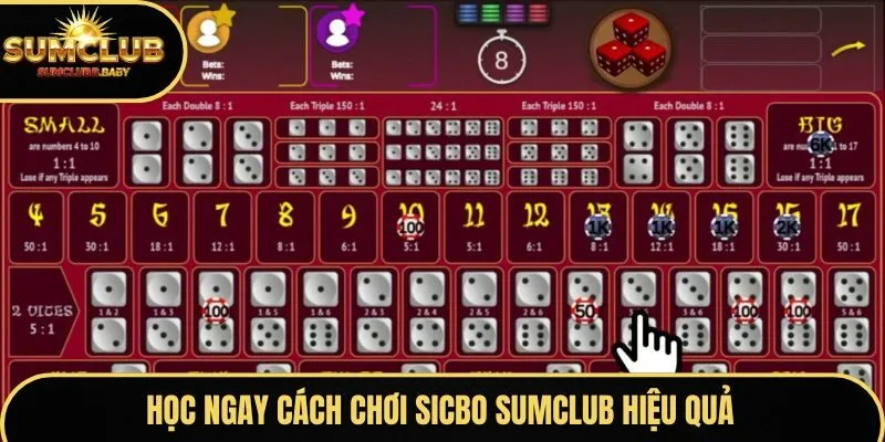 Học ngay cách chơi Sicbo SUMCLUB hiệu quả