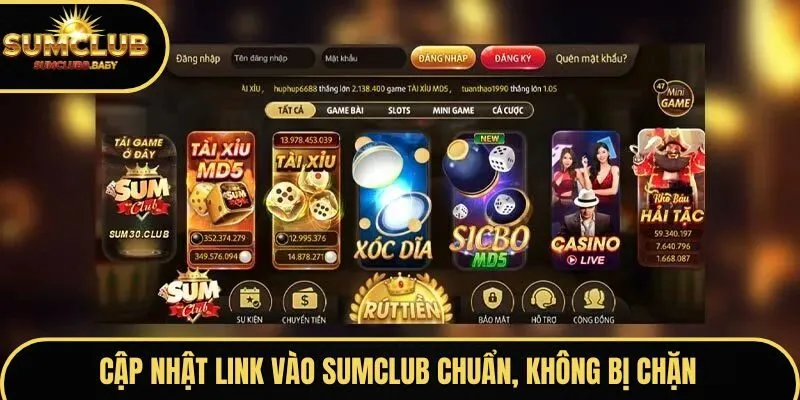 Cập nhật link vào SUMCLUB chuẩn, không bị chặn